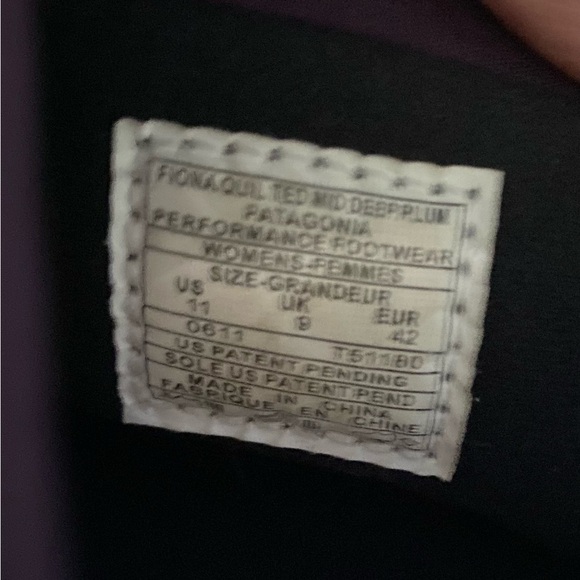 Patagonia Fiona Boot size 11 - Picture 7 of 7
